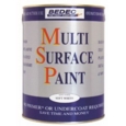 BEDEC MULTI SURFACE PAINT SATIN WHITE 250MLS