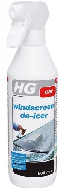 HG car windscreen de-icer  quick and effective de icer spray