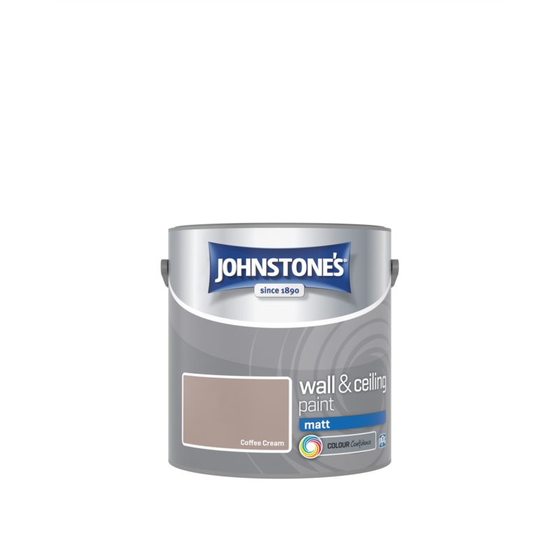 JOHNSTONE'S MATT WALLS & CEILINGS COFFEE CREAM 2.5LITRE Winterstoke