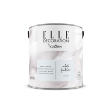 Crown Elle Decoration Flat Matt White Feather 604 2.5l