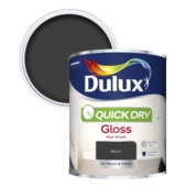 DULUX QUICK DRY GLOSS BLACK 750ML
