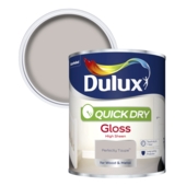 DULUX QUICK DRY GLOSS PERFECTLY TAUPE 750ML