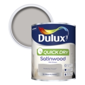 DULUX QUICK DRY SATINWOOD PERFECTLY TAUPE 750ML