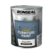 Ronseal Chalky Furniture Paint Vintage White 750mls