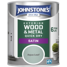 JOHNSTONE'S EXTERIOR QUICK DRY SATIN AQUA LEAF 750MLS