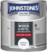 JOHNSTONE'S NON DRIP GLOSS BRILLIANT WHITE 2.5LITRE
