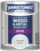 JOHNSTONE'S QUICK DRY SATIN FROSTED SILVER 750ML