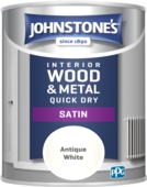 JOHNSTONE'S QUICK DRY SATIN ANTIQUE WHITE 750ML