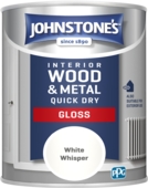 JOHNSTONE'S QUICK DRY GLOSS WHITE WHISPER 750ML