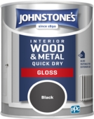 JOHNSTONE'S QUICK DRY GLOSS BLACK 750ML