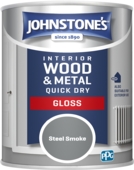 JOHNSTONE'S QUICK DRY GLOSS STEEL SMOKE 750ML