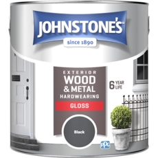 JOHNSTONE'S EXTERIOR  GLOSS BLACK 2.5L
