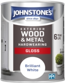 JOHNSTONE'S EXTERIOR  GLOSS BRILLIANT WHITE 750MLS