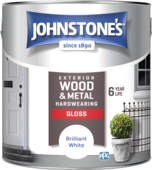 JOHNSTONE'S EXTERIOR  GLOSS BRILLIANT WHITE 2.5L