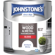 JOHNSTONE'S EXTERIOR  GLOSS BRILLIANT WHITE 2.5L