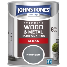 JOHNSTONE'S EXTERIOR  GLOSS MOHER SLATE 750MLS