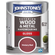 JOHNSTONE'S EXTERIOR  GLOSS VICTORY RED 750ML