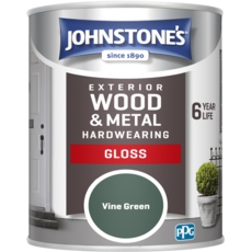 JOHNSTONE'S EXTERIOR  GLOSS VINE GREEN 750ML