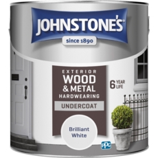 JOHNSTONE'S EXTERIOR  UNDERCOA BRILLIANT WHITE 2.5L