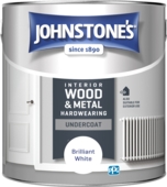 JOHNSTONE'S HARDWEARING UNDERCOAT BRILLIANT WHITE 2.5