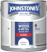 JOHNSTONE'S QUICK DRY GLOSS BRILLIANT WHITE 2.5