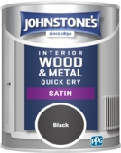 JOHNSTONE'S  QUICK DRY SATIN BLACK 750MLS