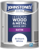 JOHNSTONE'S  QUICK DRY SATIN BRILLIANT WHITE 750MLS