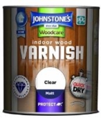 Johnstone's Indoor Wood Varnish Clear Matt 750ml
