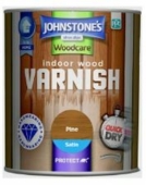 Johnstone's Indoor Wood Varnish Pine Satin 750ml