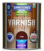 Johnstone's Indoor Wood Varnish Teak Satin 750ml