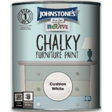 JOHNSTONE'S REVIVE CHALKY FURNITURE CUSHION WHITE 750m