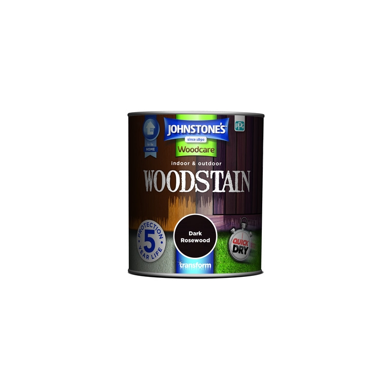 Johnstone's Indoor & Outdoor Woodstain Dark Rosewood 250ml