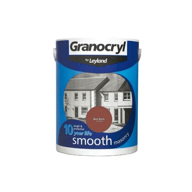 GRANOCRYL SMOOTH MASONRY RED BRICK 5LITRE Winterstoke Decorators Supplies