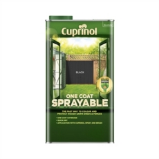 CUPRINOL ONE COAT SPRAYABLE BLACK 5L