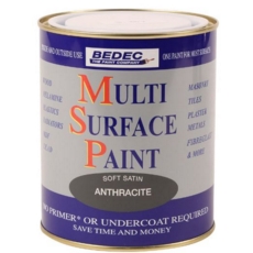 BEDEC MULTI SURFACE PAINT SATIN ANTHRACITE 2.5LITRE