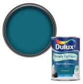 DULUX REFRESH ONE COAT FEATURE WALL TEAL TENSION 1.25L