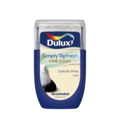 DULUX REFRESH ONE COAT TESTER DAFFODIL WHITE 30ML