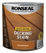 RONSEAL DECKING QUICK STAIN RICH MAHOGANY 2.5L