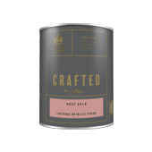 CROWN RETAIL CRAFTED LUSTROUS METALLIC ROSE GOLD 1.25L
