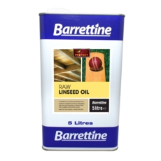 BARRETTINE LINSEED OIL RAW 5LITRE