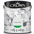 CROWN SILK  EMULSION CHALKY WHITE 2.5L