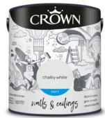 CROWN MATT EMULSION CHALKY WHITE 2.5L