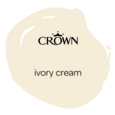 CROWN MATT EMULSION IVORY CREAM 2.5 LITRES
