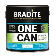 BRADITE ONE CAN MATT PRIMER & FINISH 2.5L WHITE