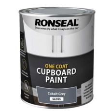RONSEAL ONE COAT CUPBOARD PAINT COLB GREY GLOSS WB 750