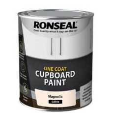 RONSEAL ONE COAT CUPBOARD PAINT MAGNOLIA SATIN W/B 750