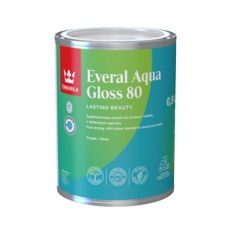 TIKKURILA EVERAL AQUA GLOSS 80 COLOUR 1 LTR. STK