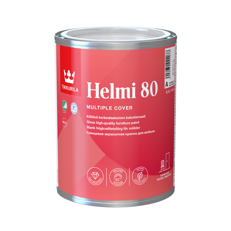 TIKKURILA HELMI 80 WHITE 1 LTR. - Winterstoke Decorators Supplies
