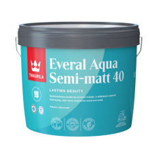 TIKKURILA EVERAL AQUA SEMI MATT 40 WHITE 3 LTR STK
