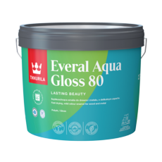 TIKKURILA EVERAL AQUA GLOSS 80 WHITE 3 LTR STK